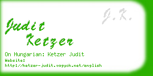judit ketzer business card